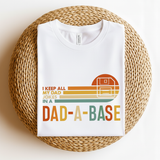Retro Dad-a-Base Shirt - Funny Dad Joke T-Shirt - Father's Day Gift for Him