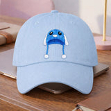 Cute Blue Bunny Hat, Human Rights Protest Cap, Protect Immigrants Hat, Cartoon Animal Dad Cap, Social Justice Gift