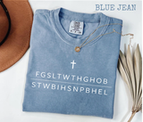 For God So Loved John 316 Bible Verse Graphic Tee FGSLTWTHGOB Shirt Christian Acronym Shirt Faith Religious Gift Church Worship Leader Tee