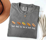 Comfort Colors® Bad Day to Be a Hot Dog Shirt - Funny Retro Hotdog Tee - 4th of July BBQ Shirt - Summer Cookout Graphic T-Shirt - Memorial Day Labor Day Tee