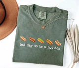 Comfort Colors® Bad Day to Be a Hot Dog Shirt - Funny Retro Hotdog Tee - 4th of July BBQ Shirt - Summer Cookout Graphic T-Shirt - Memorial Day Labor Day Tee
