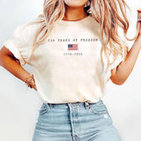 Comfort Colors® America 250th Birthday Shirt - 250 Years of Freedom 1776-2026 Tee - Patriotic USA Flag T-Shirt
