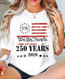 USA 250th Anniversary Shirt - We The People Patriotic Tee