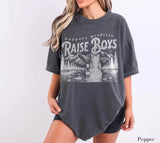Comfort Colors® Support Wildlife Raise Boys Shirt - Funny Mama Bear Graphic Tee - Outdoor Family Nature Lover Gift