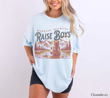 Comfort Colors® Support Wildlife Raise Boys Shirt - Funny Mama Bear Graphic Tee - Outdoor Family Nature Lover Gift