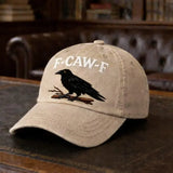 Hand-Embroidered F-Caw-F Crow Hat Men Women Adjustable Baseball Cap