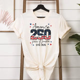 USA 250th Anniversary Shirt - Independence Day 1776 Patriotic Tee