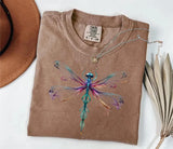 Bright Dragonfly Shirt - Boho Ethereal Women's Tee