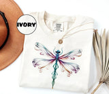 Bright Dragonfly Shirt - Boho Ethereal Women's Tee