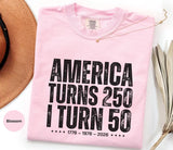 1976 Vintage 50th Birthday Shirt - America 250th Tee