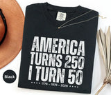 1976 Vintage 50th Birthday Shirt - America 250th Tee