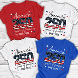 USA 250th Anniversary Shirt, 4th July Tee, USA 250th Anniversary Independence Day Shirts