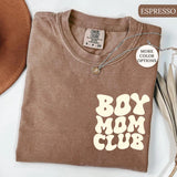 Comfort Colors® Boy Mom Club T-Shirt, Mom of Boys Shirt, Mama Tshirt, New Mom Shirt, Gift for Mom, Mothers Day Shirt