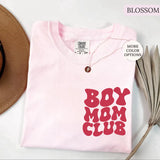 Comfort Colors® Boy Mom Club T-Shirt, Mom of Boys Shirt, Mama Tshirt, New Mom Shirt, Gift for Mom, Mothers Day Shirt