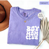Comfort Colors® Boy Mom Club T-Shirt, Mom of Boys Shirt, Mama Tshirt, New Mom Shirt, Gift for Mom, Mothers Day Shirt