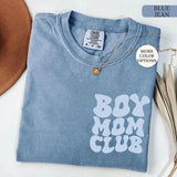 Comfort Colors® Boy Mom Club T-Shirt, Mom of Boys Shirt, Mama Tshirt, New Mom Shirt, Gift for Mom, Mothers Day Shirt
