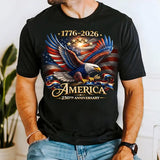 America 250th Anniversary America Patriotic Shirt, USA 250 Years Shirt, Bald Eagle American Tee