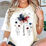 America 250th Anniversary Floral Shirt - Patriotic Wildflowers Tee