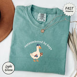 Funny Outnumbered by Boys Goose Shirt - Silly Boy Mom Graphic Tee
