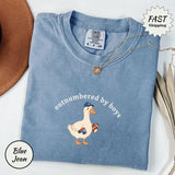 Comfort Colors Boy Mom Shirt, Outnumbered by Boys Goose Tee, Funny Boy Mama Shirt, Cute Mom Life Shirt