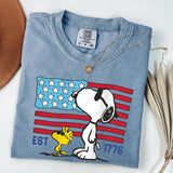 Comfort Colors® America 250th Anniversary Shirt - Vintage 1776 USA Flag Tee - Retro Patriotic 4th of July Celebration Tshirt
