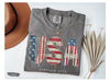Comfort Colors® 4th of July Shirt, FAUX Patchwork USA Shirt, Retro American Shirt, Patriotic Shirt