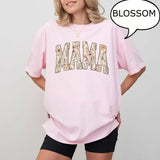 Comfort Colors Vintage Floral Mama T-Shirt, Retro Spring Mom Tee