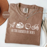 Comfort Colors® Funny Mama Shirt, Outnumbered By Boys T-Shirt, Mother's Day Gift For Her, Mom Shirt
