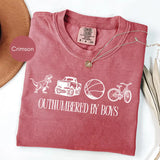 Comfort Colors® Funny Mama Shirt, Outnumbered By Boys T-Shirt, Mother's Day Gift For Her, Mom Shirt
