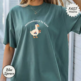 Funny Outnumbered by Boys Goose Shirt - Silly Boy Mom Graphic Tee