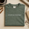 Comfort Colors® Everything Hallelujah Shirt, Christian Faith Graphic Shirt, Worship Quote Tee, Minimal Religious Shirt, Bieber Viral Song