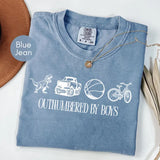 Comfort Colors® Funny Mama Shirt, Outnumbered By Boys T-Shirt, Mother's Day Gift For Her, Mom Shirt