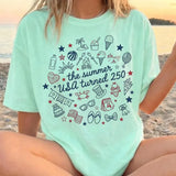 America 250th Anniversary Summer Shirt - Patriotic USA 250 Graphic Tee