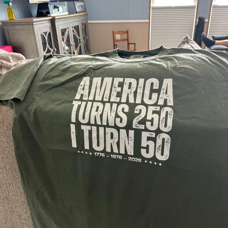 1976 Vintage 50th Birthday Shirt - America 250th Tee