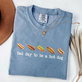 Comfort Colors® Bad Day to Be a Hot Dog Shirt - Funny Retro Hotdog Tee - 4th of July BBQ Shirt - Summer Cookout Graphic T-Shirt - Memorial Day Labor Day Tee
